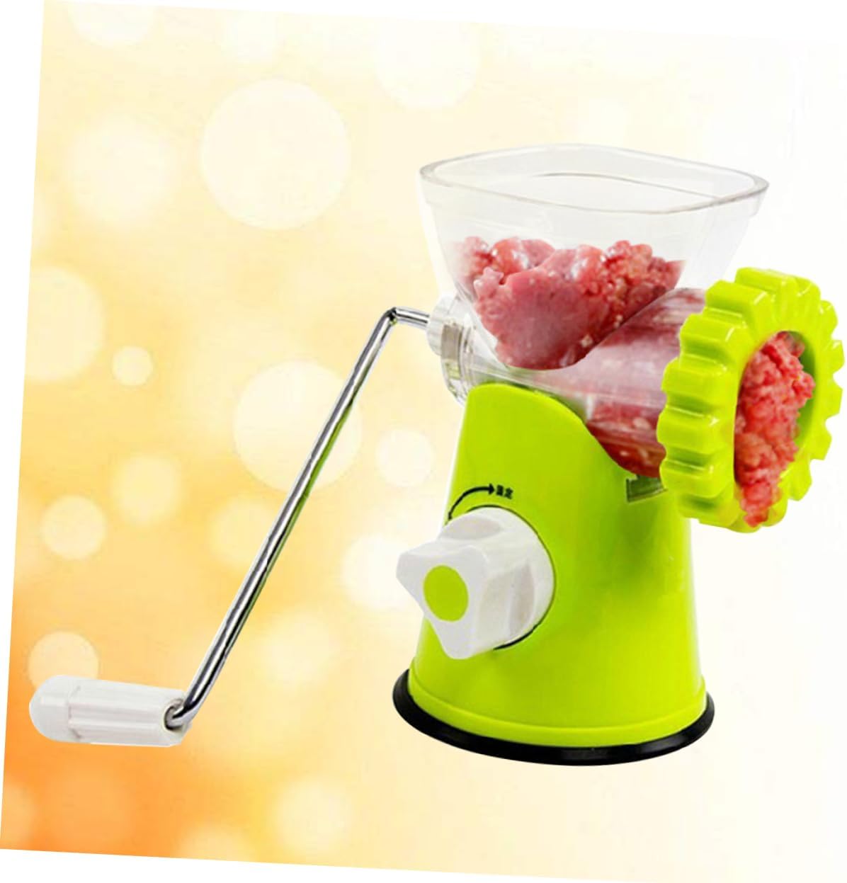 Manual Meat Grinder - Heavy Duty Hand Crank Mincer & Sausage Stuffer for Beef, Game, Vegetables with 3 Grinding Plates