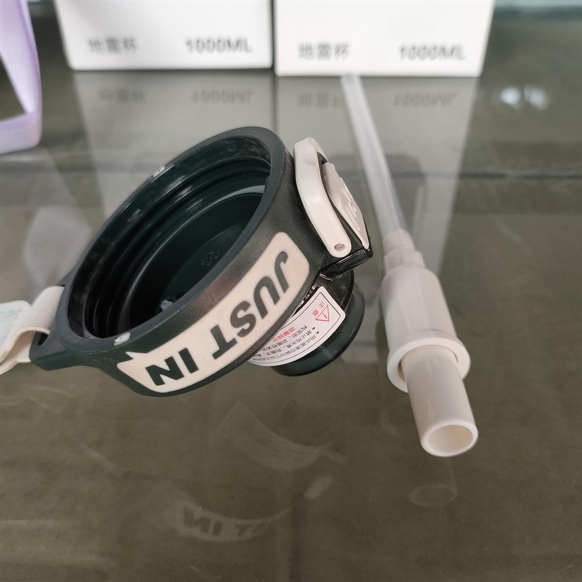 SANMEI 1000ML Vacuum Insulated Stainless Steel Water Bottle - 24H Hot & Cold Flask for Gym, Hiking, Travel