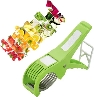 Vegetable & Fruit Cutter & Peeler | 5 Blade Sharp Stainless Steel Veg Cutter