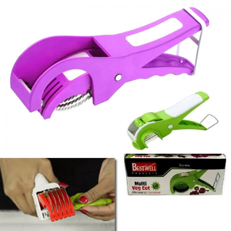 Vegetable & Fruit Cutter & Peeler | 5 Blade Sharp Stainless Steel Veg Cutter