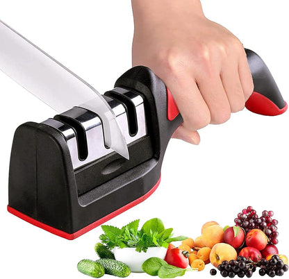 Professional Manual Knife Sharpener | Precision Tool for Sharpening & Polishing Straight Knives | For Home Kitchens & Chef's Choice