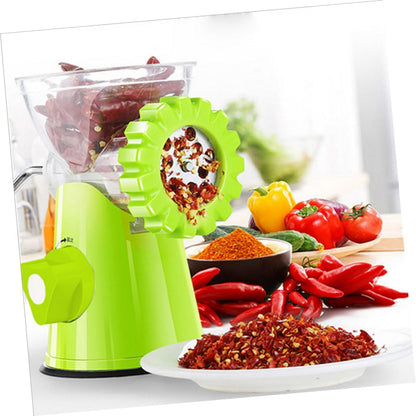 Manual Meat Grinder - Heavy Duty Hand Crank Mincer & Sausage Stuffer for Beef, Game, Vegetables with 3 Grinding Plates