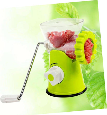 Manual Meat Grinder - Heavy Duty Hand Crank Mincer & Sausage Stuffer for Beef, Game, Vegetables with 3 Grinding Plates