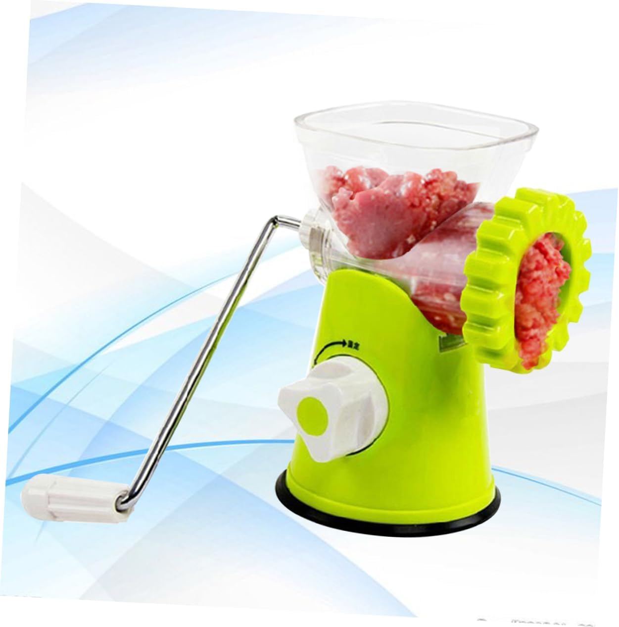 Manual Meat Grinder - Heavy Duty Hand Crank Mincer & Sausage Stuffer for Beef, Game, Vegetables with 3 Grinding Plates