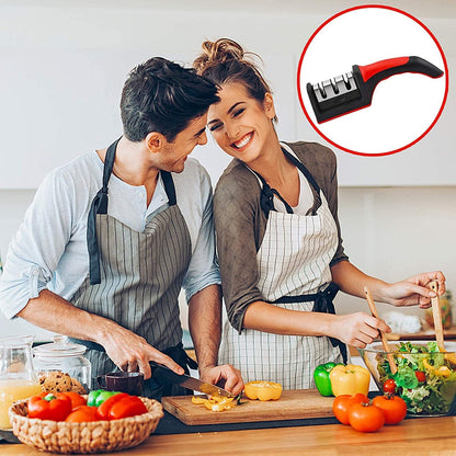 Professional Manual Knife Sharpener | Precision Tool for Sharpening & Polishing Straight Knives | For Home Kitchens & Chef's Choice