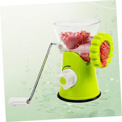 Manual Meat Grinder - Heavy Duty Hand Crank Mincer & Sausage Stuffer for Beef, Game, Vegetables with 3 Grinding Plates